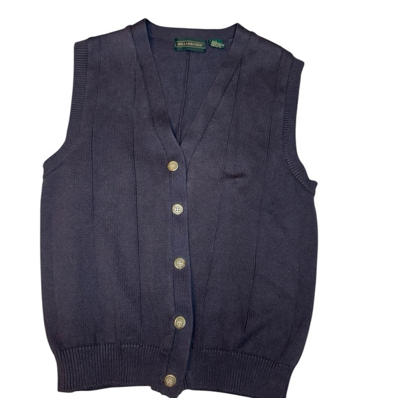 Hill & Archer Vintage Button Up Sweater Vest. Men S purple hue